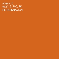 #D5641C - Hot Cinnamon Color Image